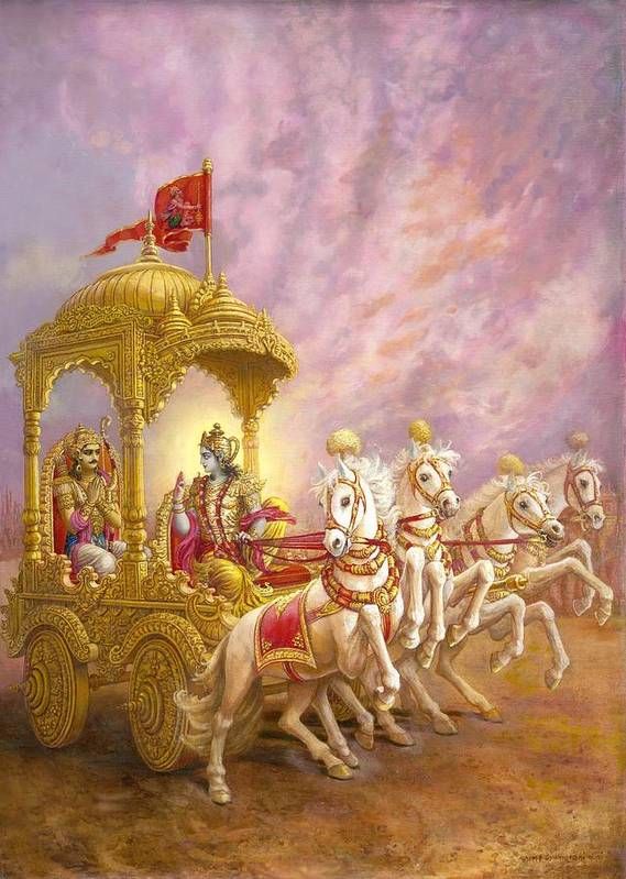 Bhagavad Gītā – Kṛṣṇa fala com Arjuna